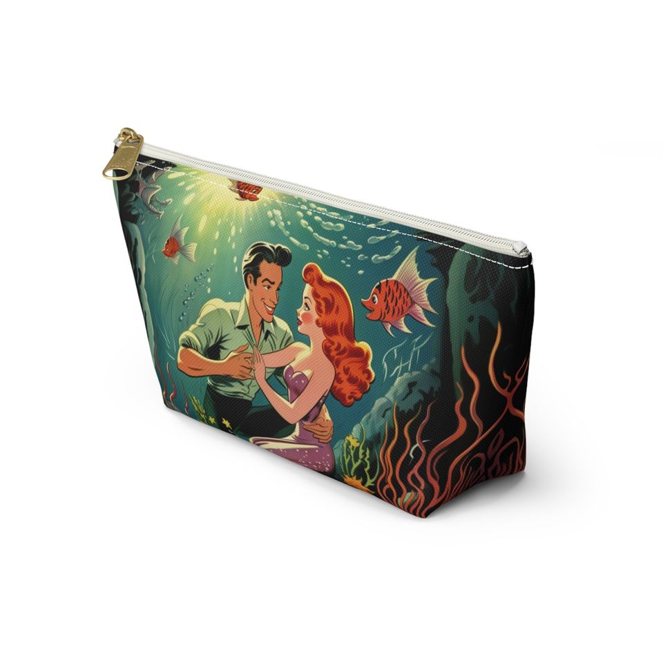 Little Mermaid Inspired Makeup Bag, 1940s Old Hollywood Style