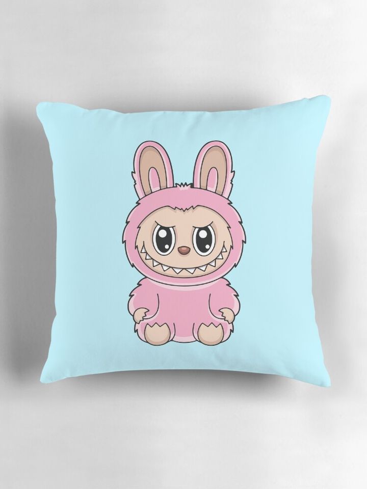 Cute Labubu Pillow, Cute Labubu Pillows Gift, Gift for Fan