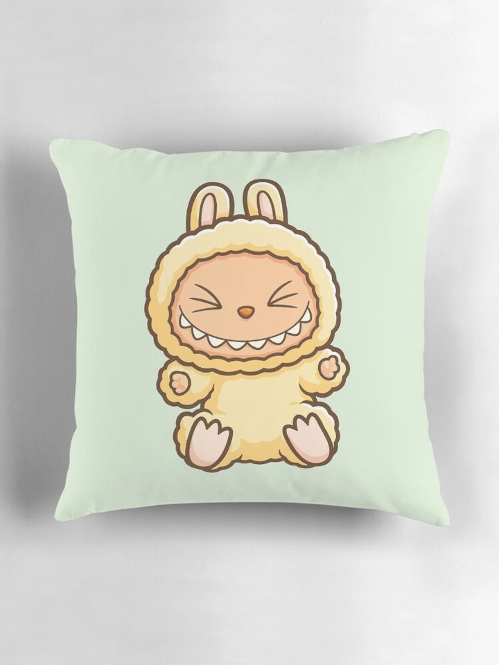 Cute Labubu Pillow, Cute Labubu Pillows Gift, Gift for Fan