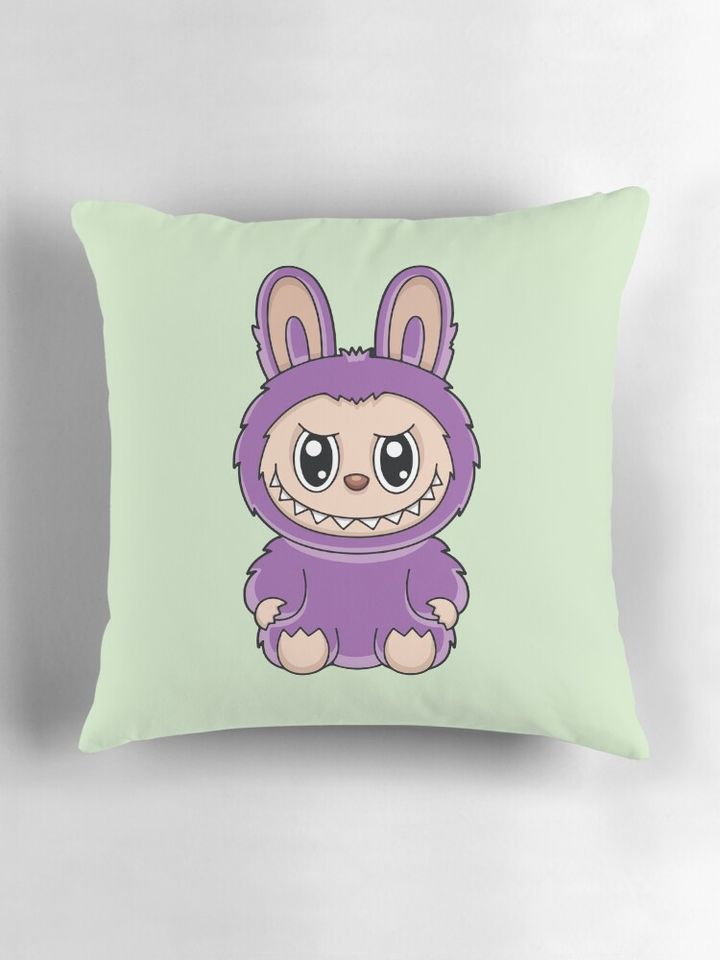 Cute Labubu Pillow, Cute Labubu Pillows Gift, Gift for Fan