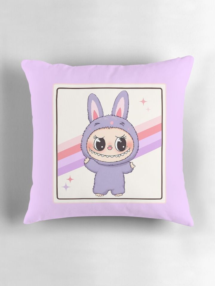 Cute Labubu Pillow, Cute Labubu Pillows Gift, Gift for Fan