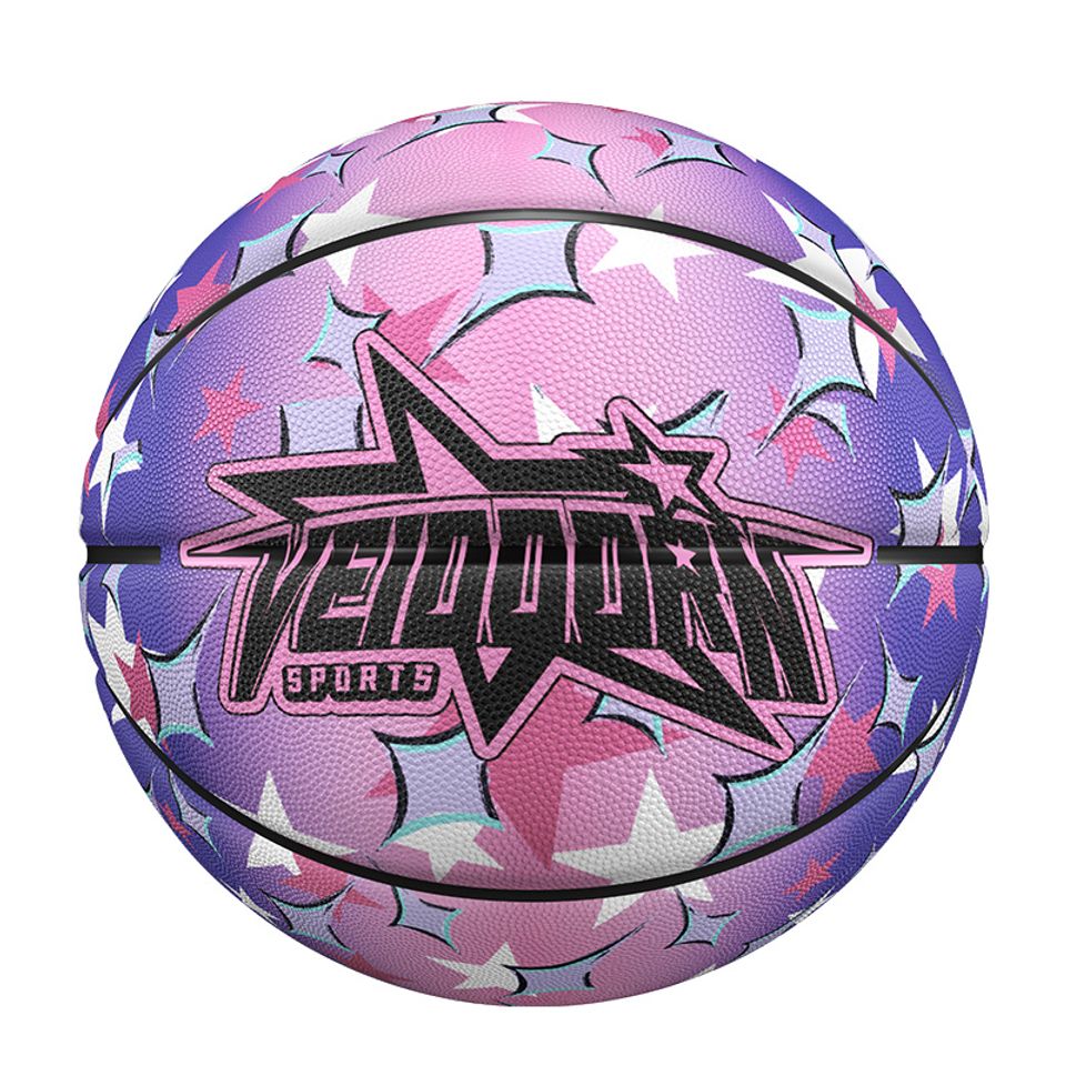 Gradient Rubber Basketball, Gift For Birthday, Back to School, Christmas