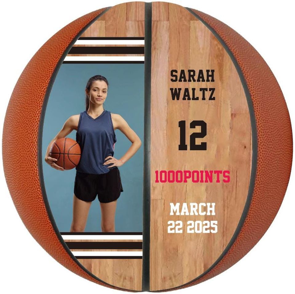 Custom Basketball, Full Size Personalized Basketball, With Photo or Logo