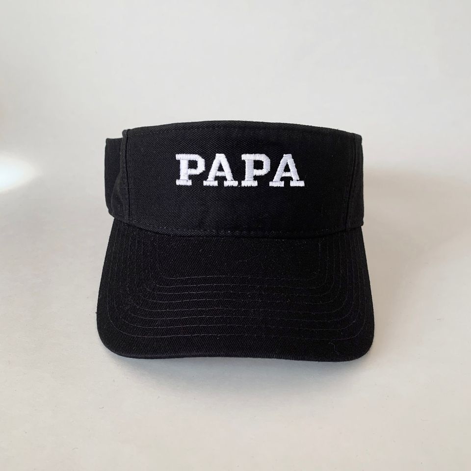 PAPA embroidered Visor Summer Cap