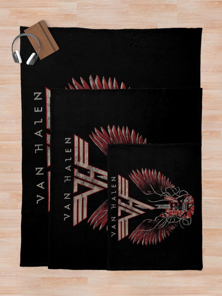 Vintage Hard Rock Band - Classic Tour 2024 Throw Blanket