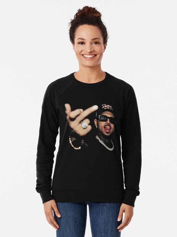 Funny Finger  Lightweight Sweatshirt