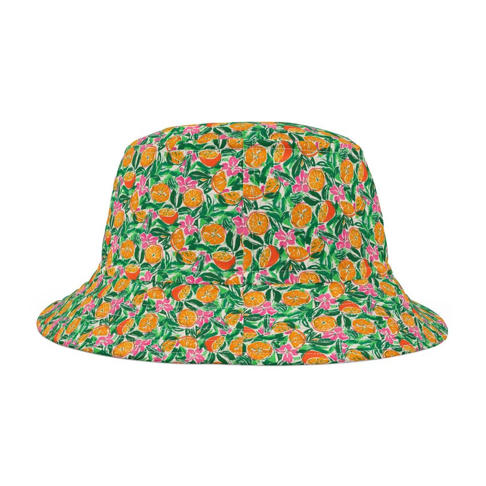 Sunshine Citrus Bucket Hat, Gift for Her, Gift for Him