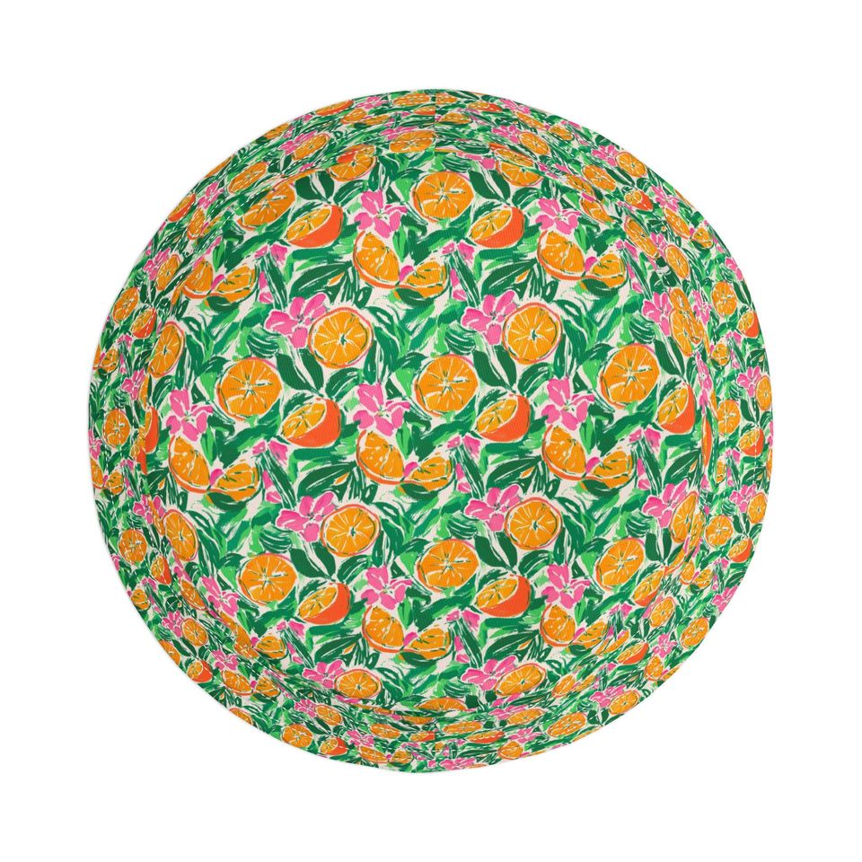 Sunshine Citrus Bucket Hat, Gift for Her, Gift for Him