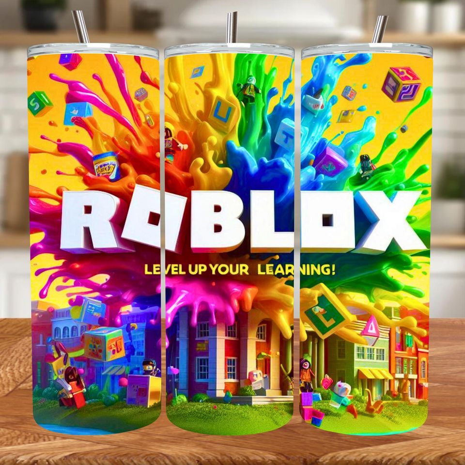 Watercolor Game Roblox Tumbler Wrap, Digital Design