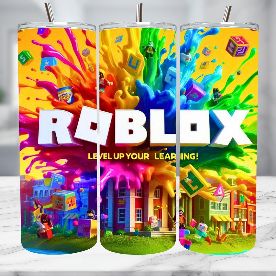 Watercolor Game Roblox Tumbler Wrap, Digital Design