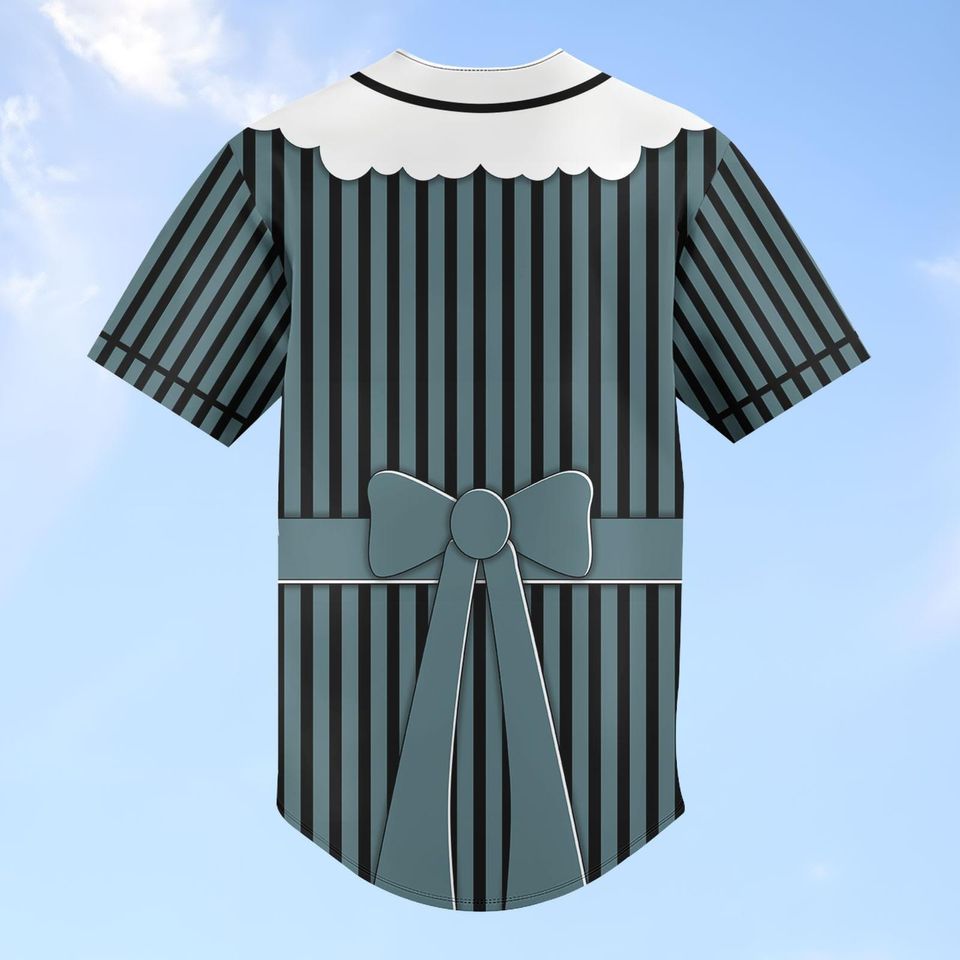 Haunted Mansion Maid Baseball Jersey, Ghost Host Costume Shirt
