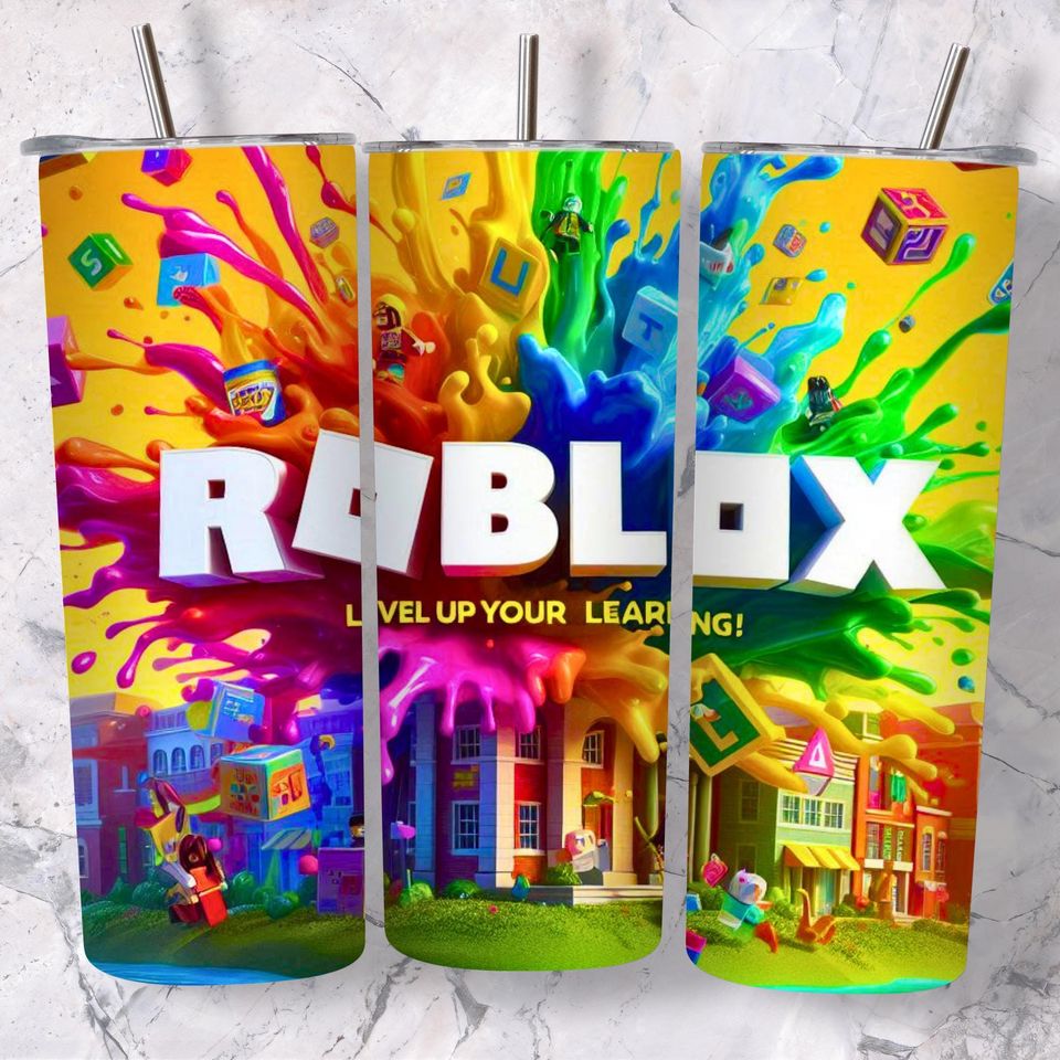 Watercolor Game Roblox Tumbler Wrap, Digital Design
