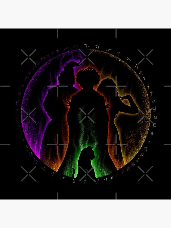 Hocus Pocus Sanderson Sisters and Binx Pillow