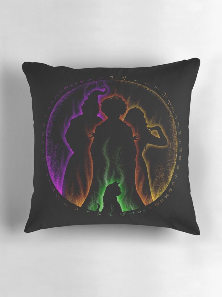 Hocus Pocus Sanderson Sisters and Binx Pillow