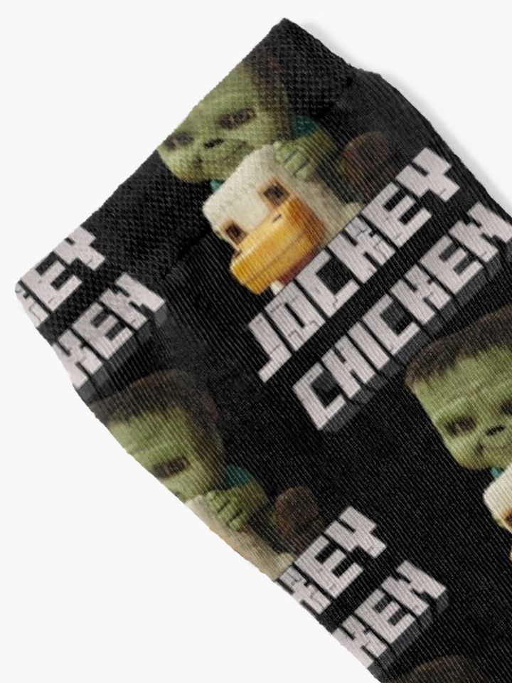 Chicken Jockey Minecraft Retro Socks