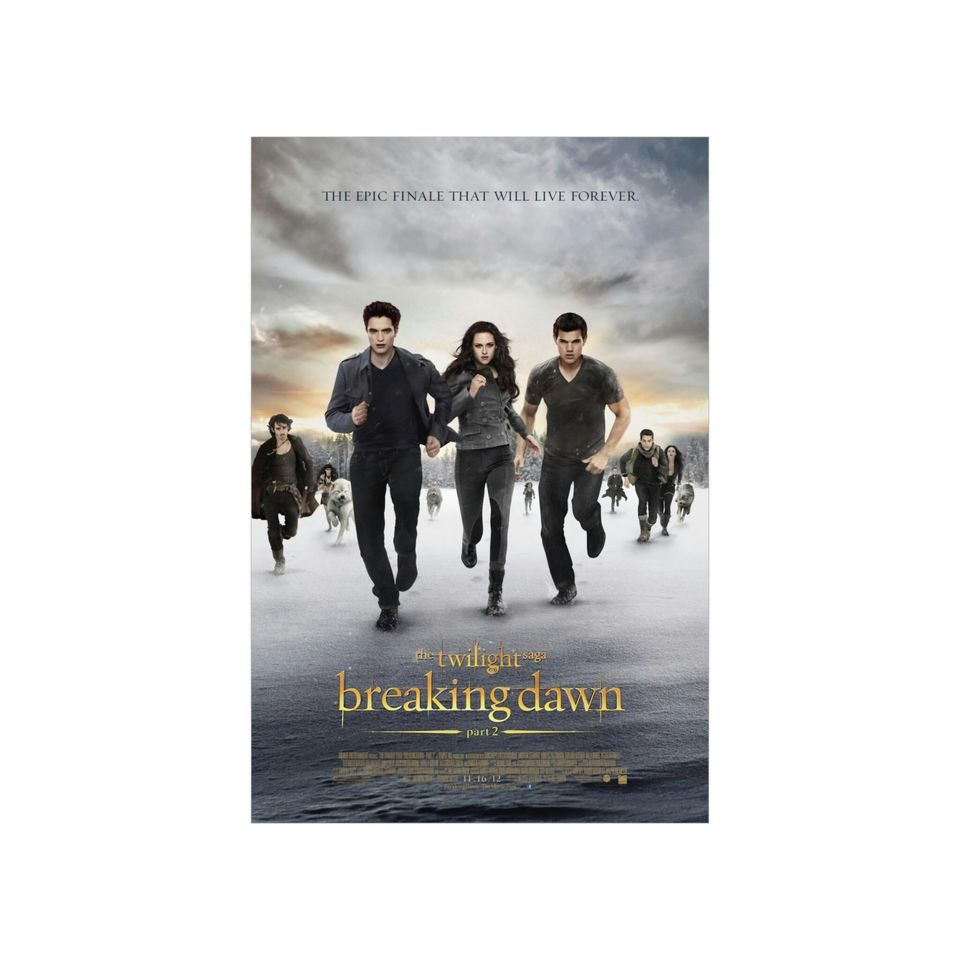 Twilight Breaking Dawn Part 2 Poster / Premium Matte vertical poster