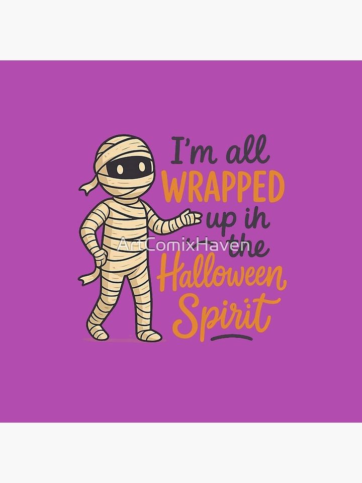 Wrapped Up In The Halloween Spirit Mummy Pillow