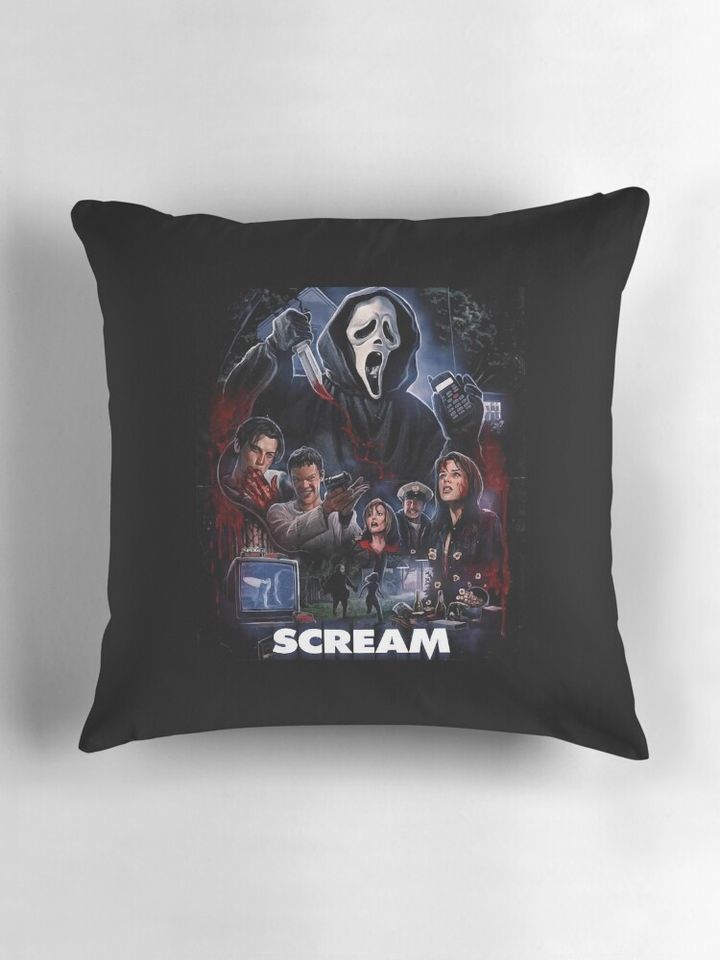 Scream horror movie Pillow