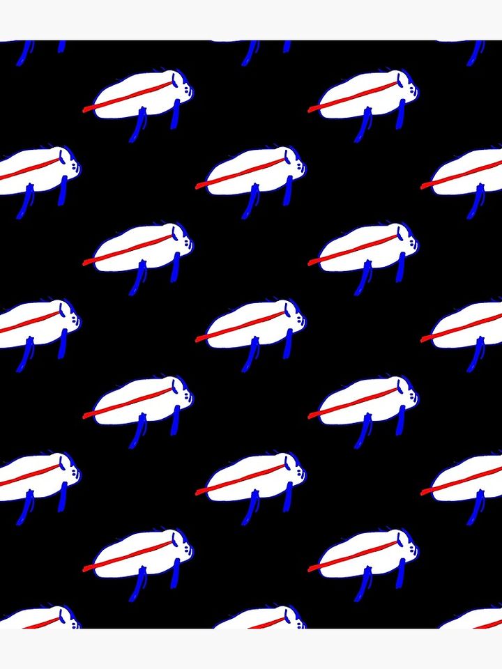 Josh Allen Bills Potato Drawing (White)  Backpack