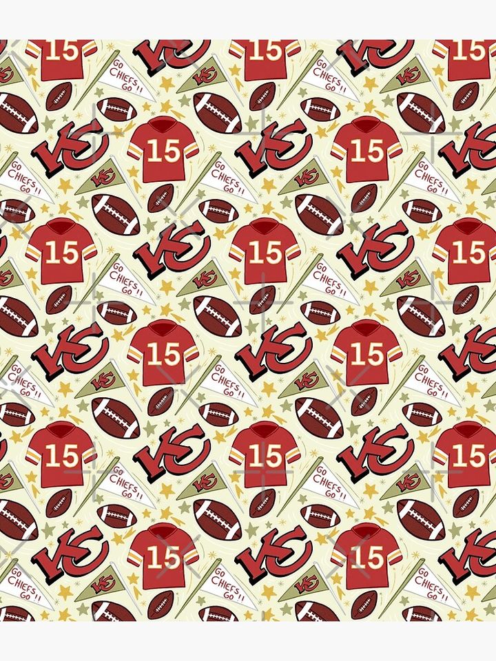 Patrick Mahomes chiefs pattern (light gold)  Backpack