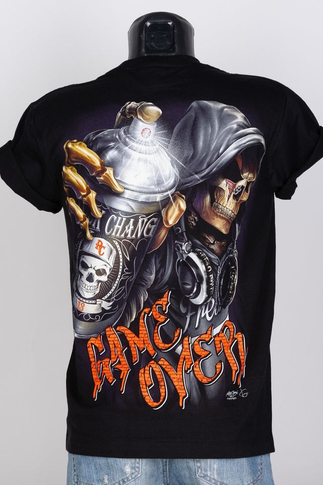 3D Rock Skull T-Shirt Unisex Glow in the Dark