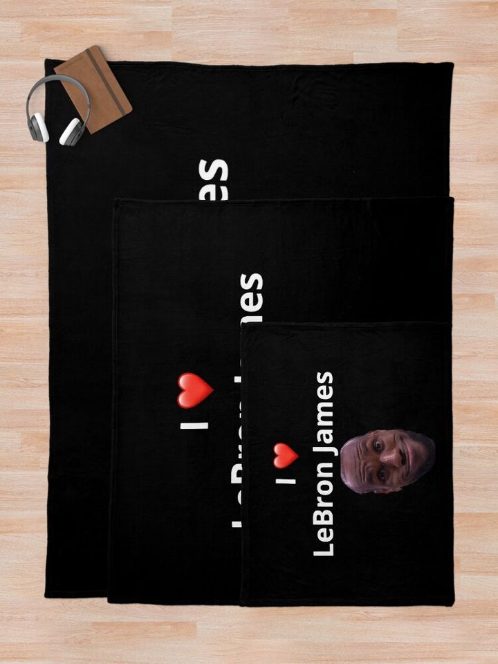 I Love Lebron James  Throw Blanket, Gift for Fan