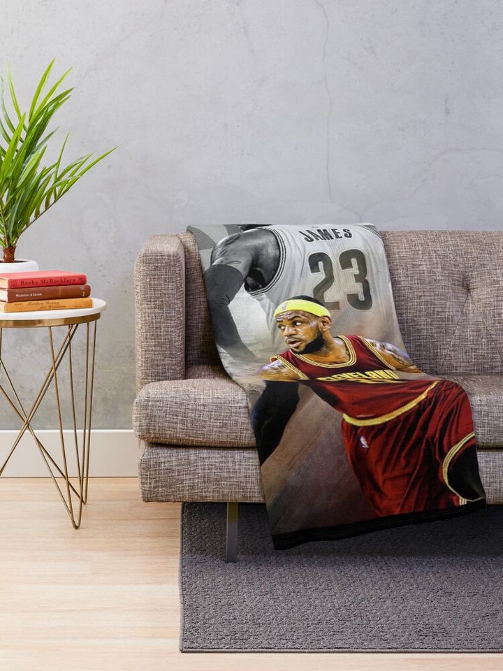 LeBron James Throw Blanket, Gift for Fan