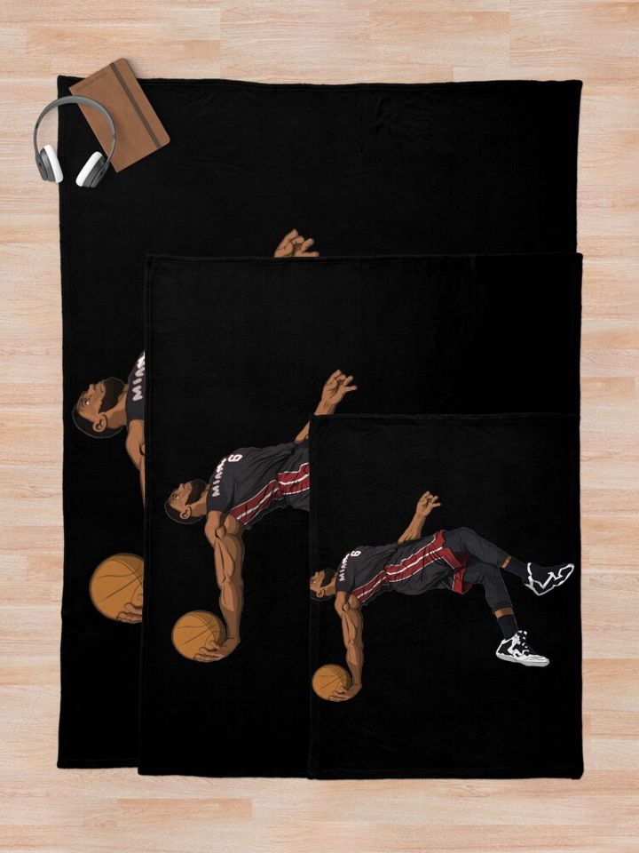 LeBron James - King of Basketball Throw Blanket, Gift for Fan