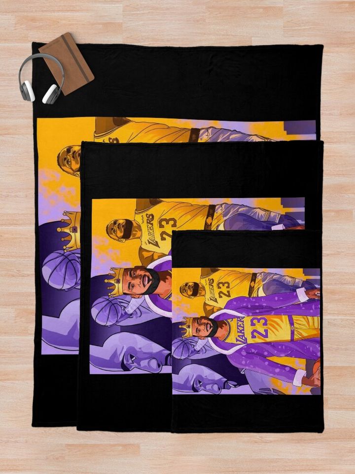 LeBron James Throw Blanket, Gift for Fan