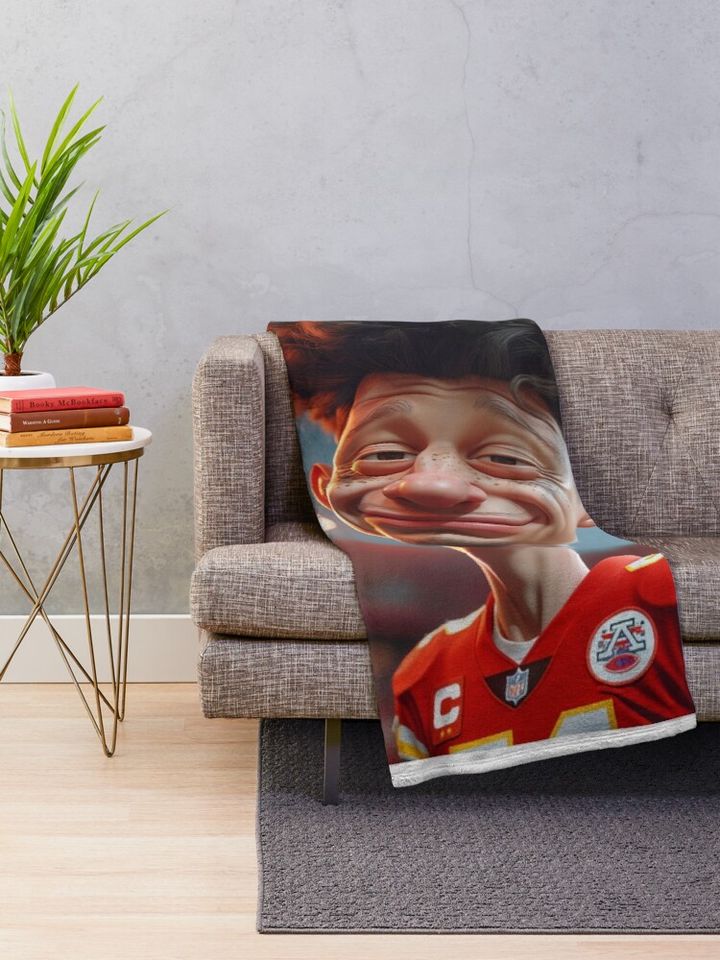 Patrick Mahomes  Throw Blanket, Gift for Fan
