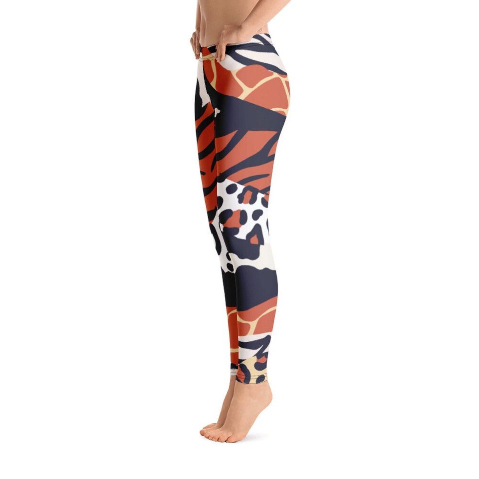 Leopard Print Leggings, Sports Yoga Leggings