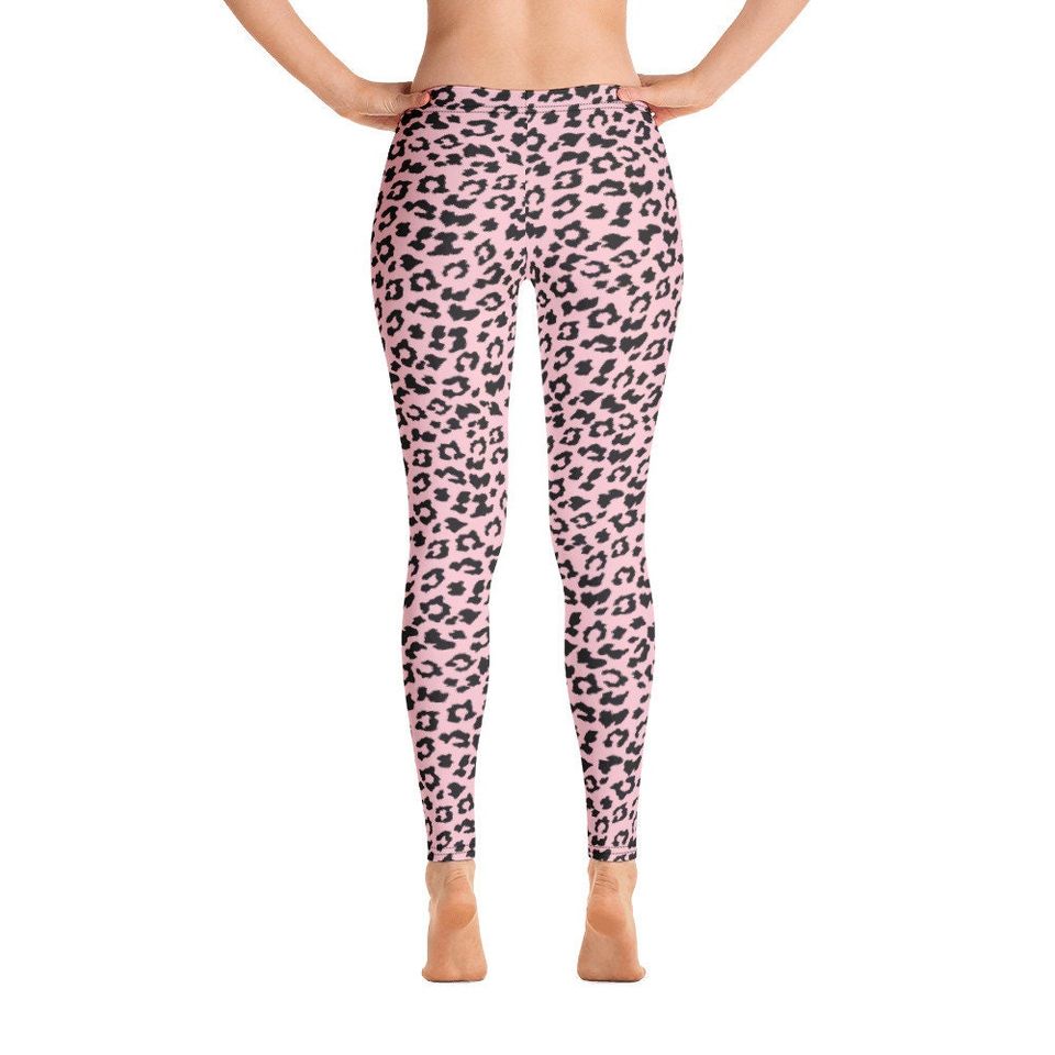 Leopard Print Leggings, Sports Yoga Leggings