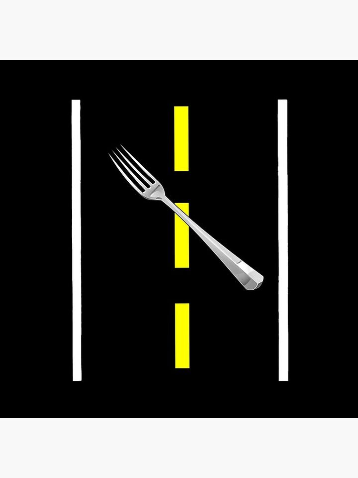 A Fork in the Road Funny Halloween Pillow