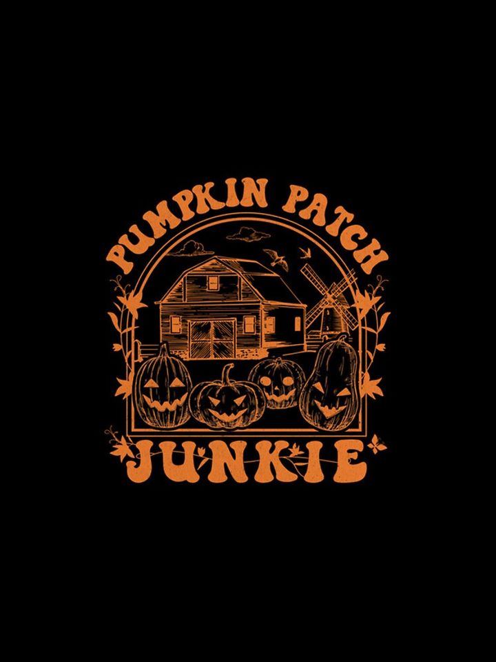 Halloween Pumpkin Patch Junkie Jack O lantern graphic Sweat iPhone Case