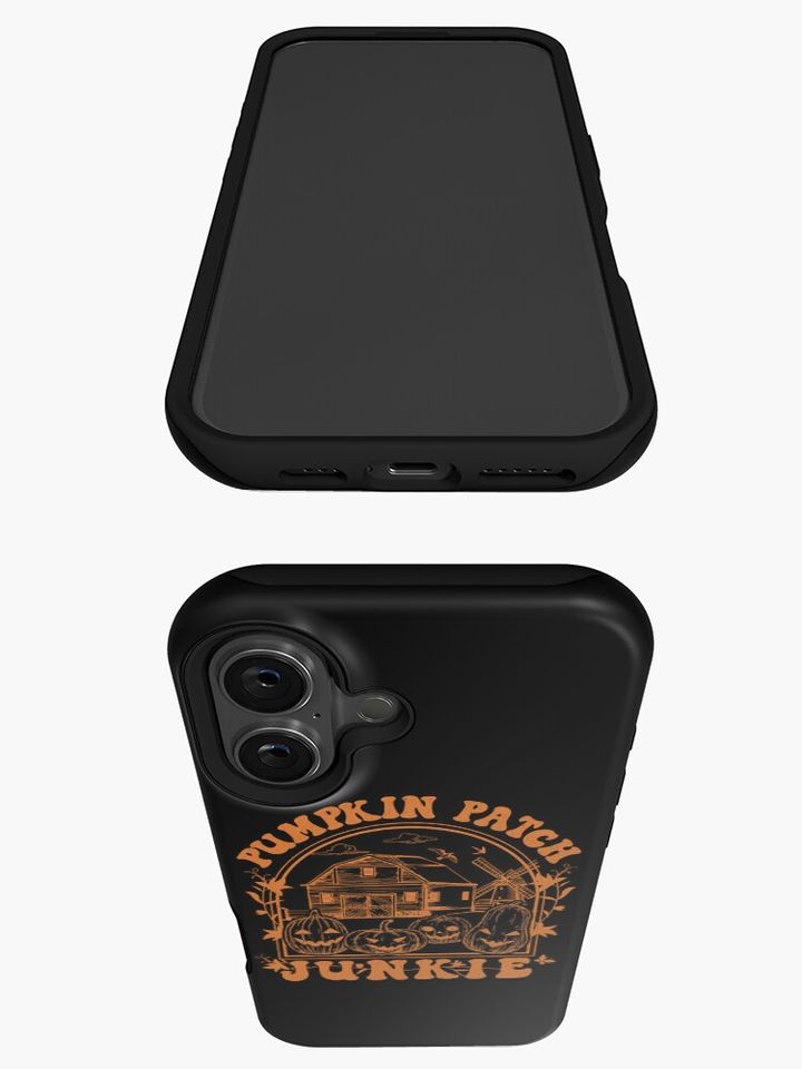 Halloween Pumpkin Patch Junkie Jack O lantern graphic Sweat iPhone Case