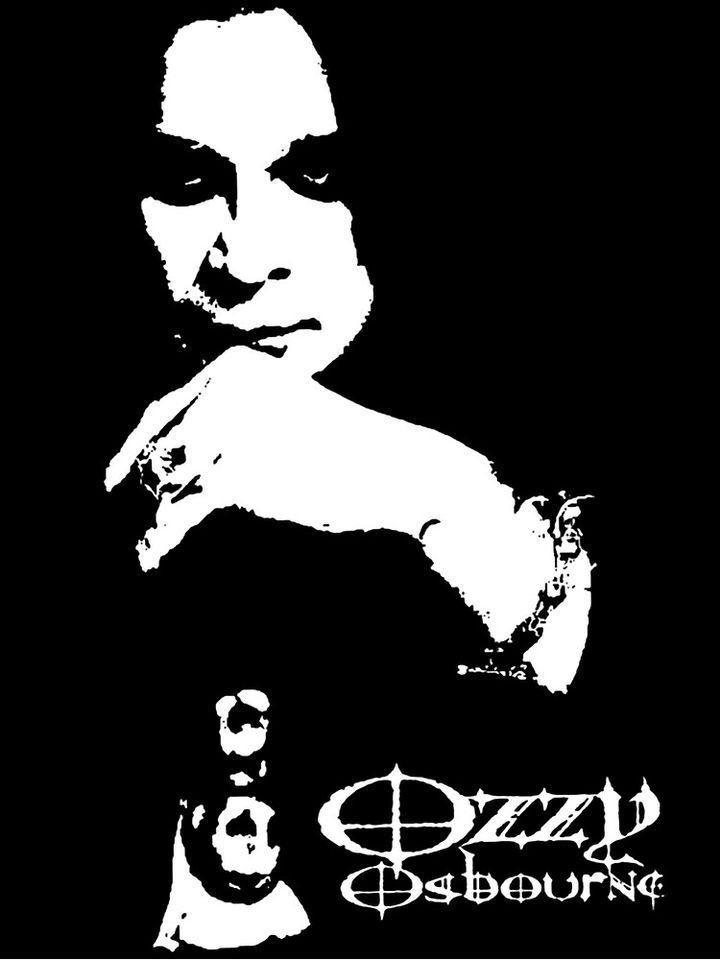 RIP Ozzy Black & White  Poster