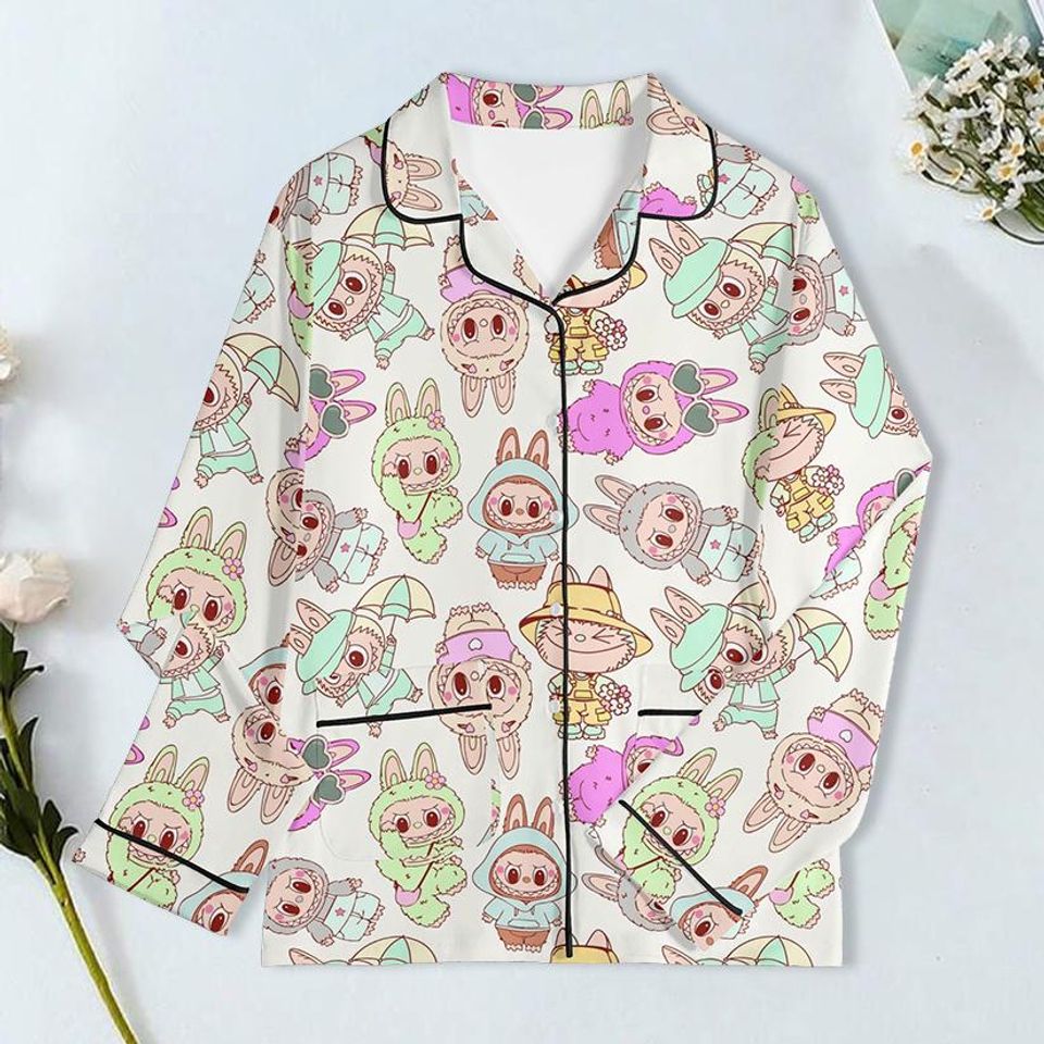 Labubu Pajama Set, Monster Labubu Pajama Set, Labubu Clothes