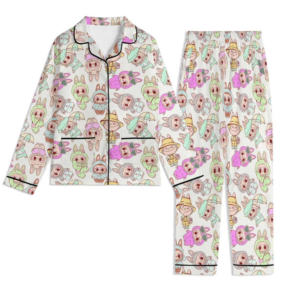 Labubu Pajama Set, Monster Labubu Pajama Set, Labubu Clothes