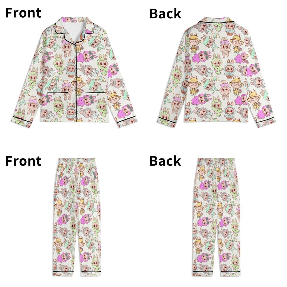 Labubu Pajama Set, Monster Labubu Pajama Set, Labubu Clothes