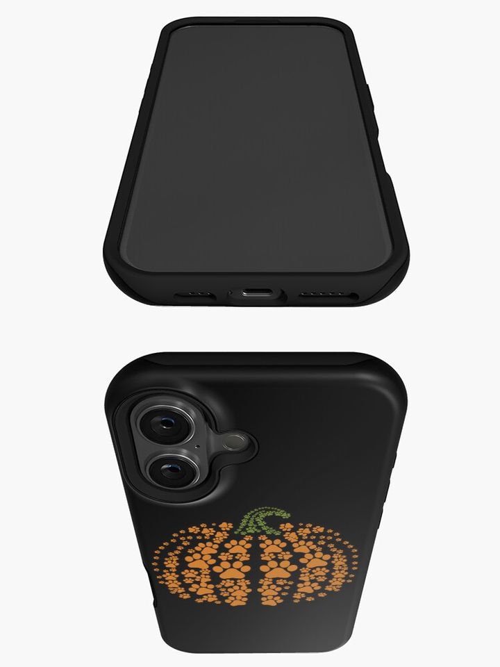 Pumpkin Halloween Funny Dog Cat Pumpkin iPhone Case