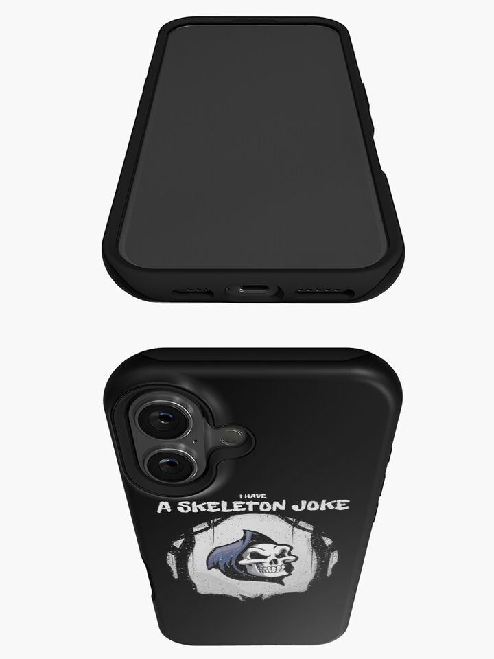 I have a skeleton joke Horror Halloween iPhone Case