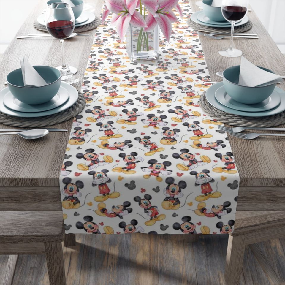 Disney Mickey Mouse Table Runner for Kitchen & Dining Decor