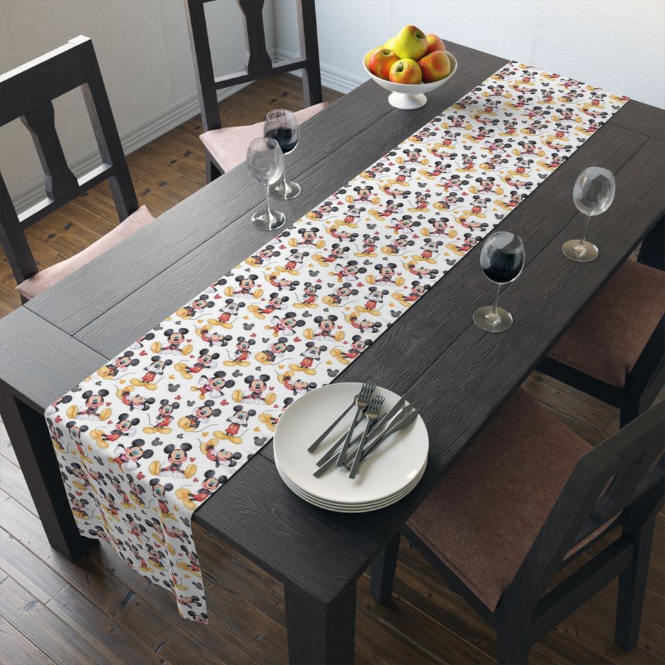 Disney Mickey Mouse Table Runner for Kitchen & Dining Decor
