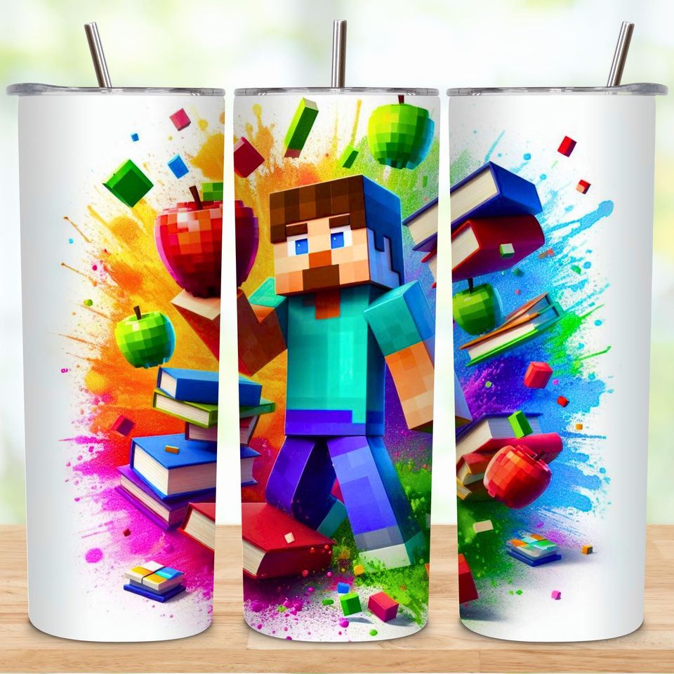 Roblox Tumbler with Lid and Straw