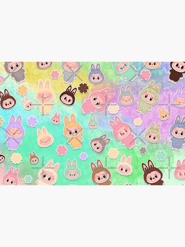 Labubu Pattern Bath Mat, For Bathroom, For Kitchen