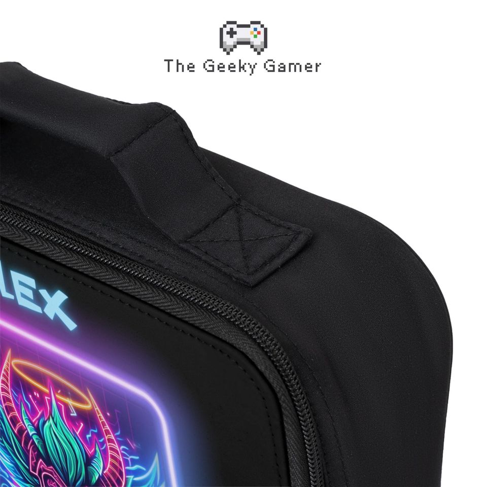 Personalized Gamer Lunch Bag, Birthday Gift for Gamer