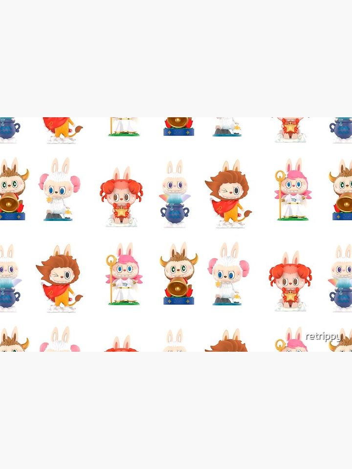 Labubu monsters signs sticker pack Bath Mat, For Bathroom, For Kitchen