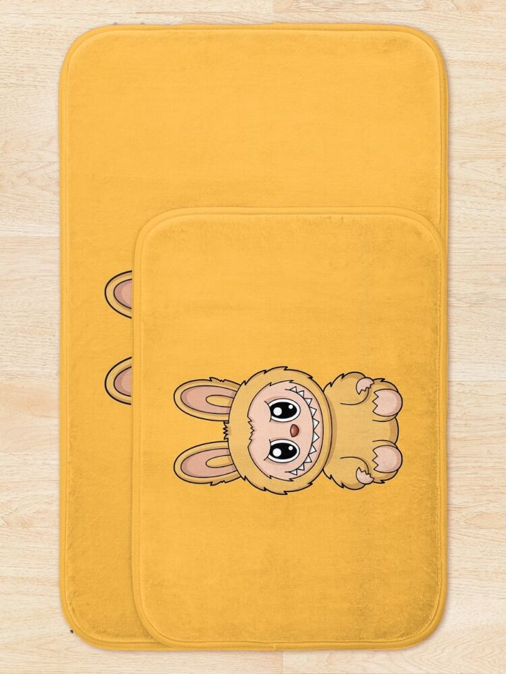 Labubu Baba Cute Character Bath Mat, For Bathroom, For Kitchen