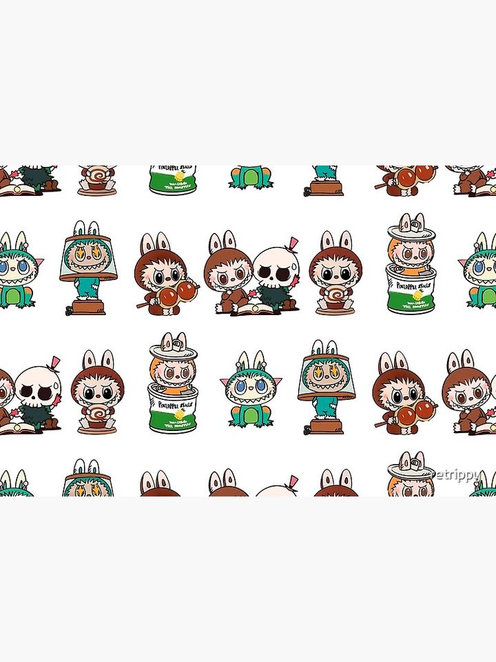 Labubu monsters sticker bundle pack Bath Mat, For Bathroom, For Kitchen