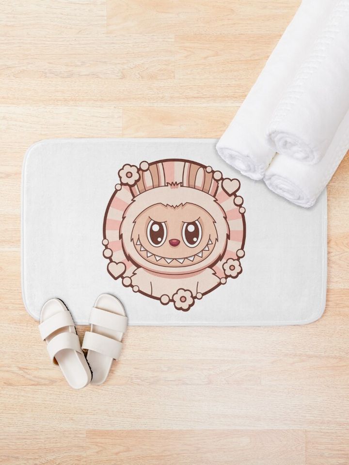 Labubu Soymilk Bath Mat, For Bathroom, For Kitchen